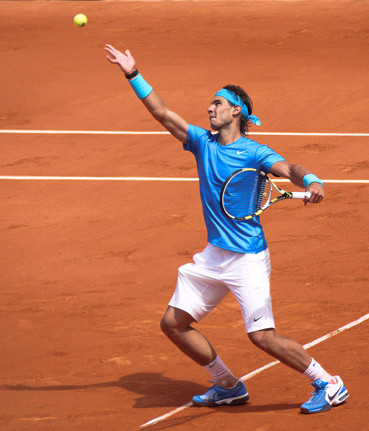 Nadal Playing Tennis